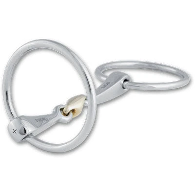 Stubben 2-in-1 Loose Ring Snaffle With Copper Bean 2 Stubben 2-in-1 Loose Ring Snaffle With Copper Bean - Image 2