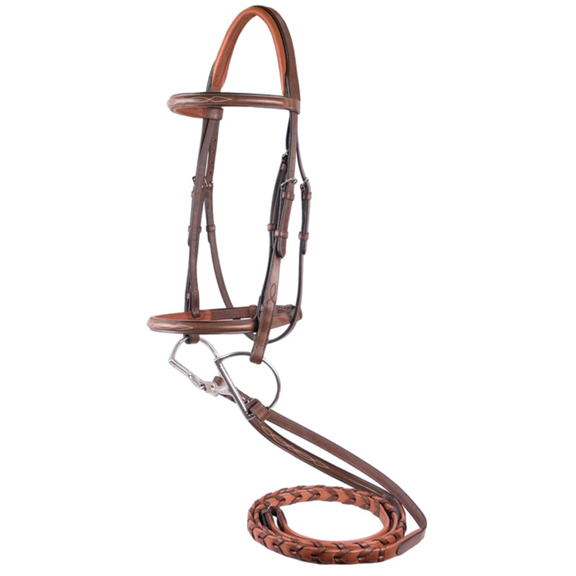 M Toulouse Novice Fancy Stitched Hunter Bridle 2 M Toulouse Novice Fancy Stitched Hunter Bridle - Image 2