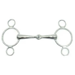 Centaur 2-Ring Pessoa Gag Bit 4.5 In