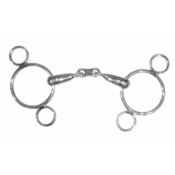 Toklat Continental Gag 3 Ring French Link Hollow Mouth 5 In